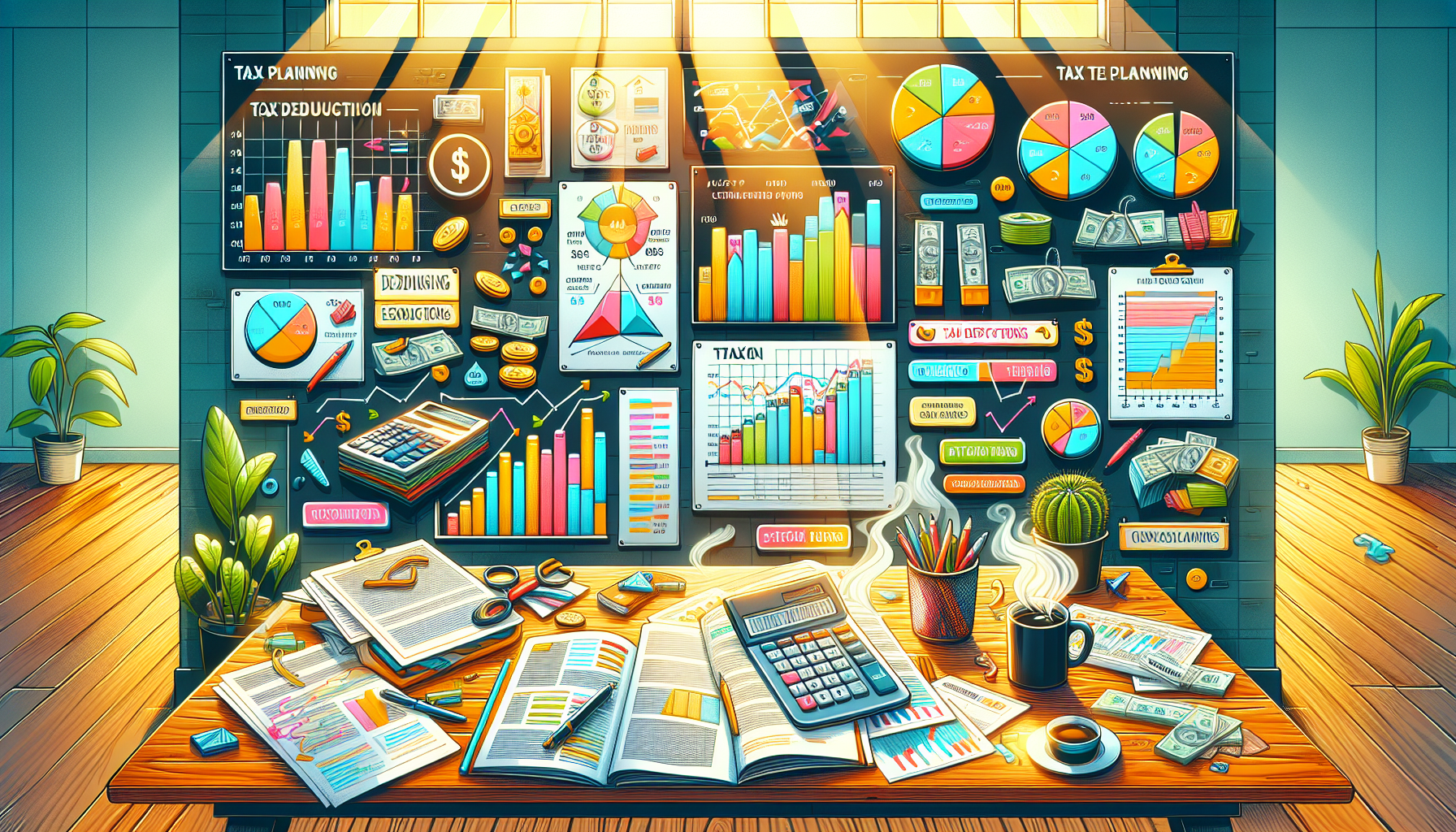 An illustration depicting key tax planning strategies.